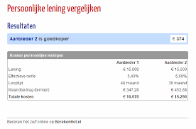 leningen vergelijken