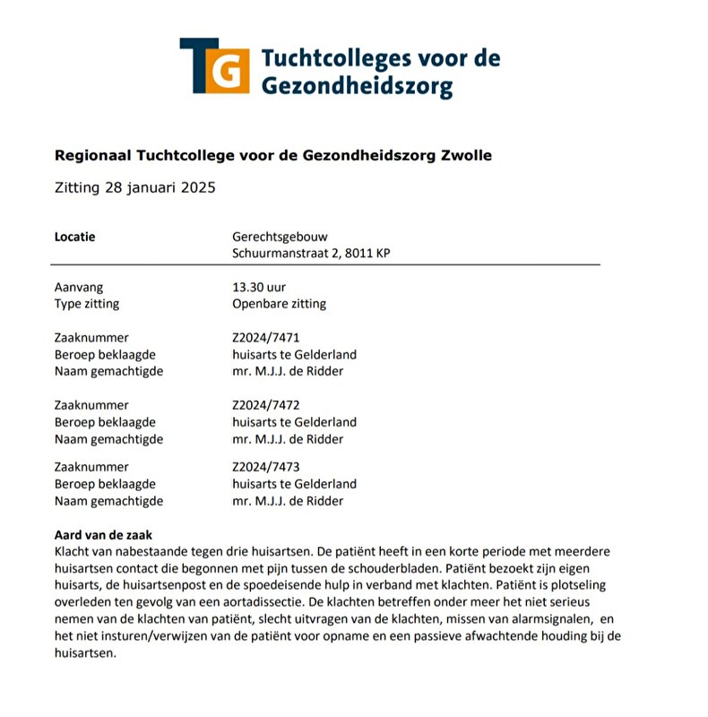 tuchtcolleges gezondheidszorg