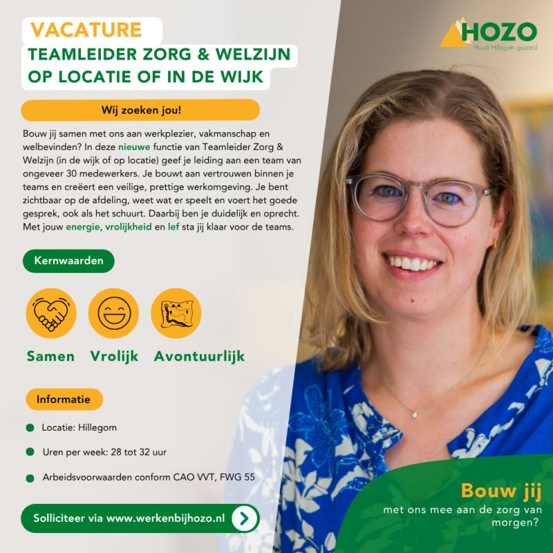 teamleider zorg en welzijn